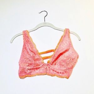 Victoria’s Secret — Pink & Orange Lacy Bralette